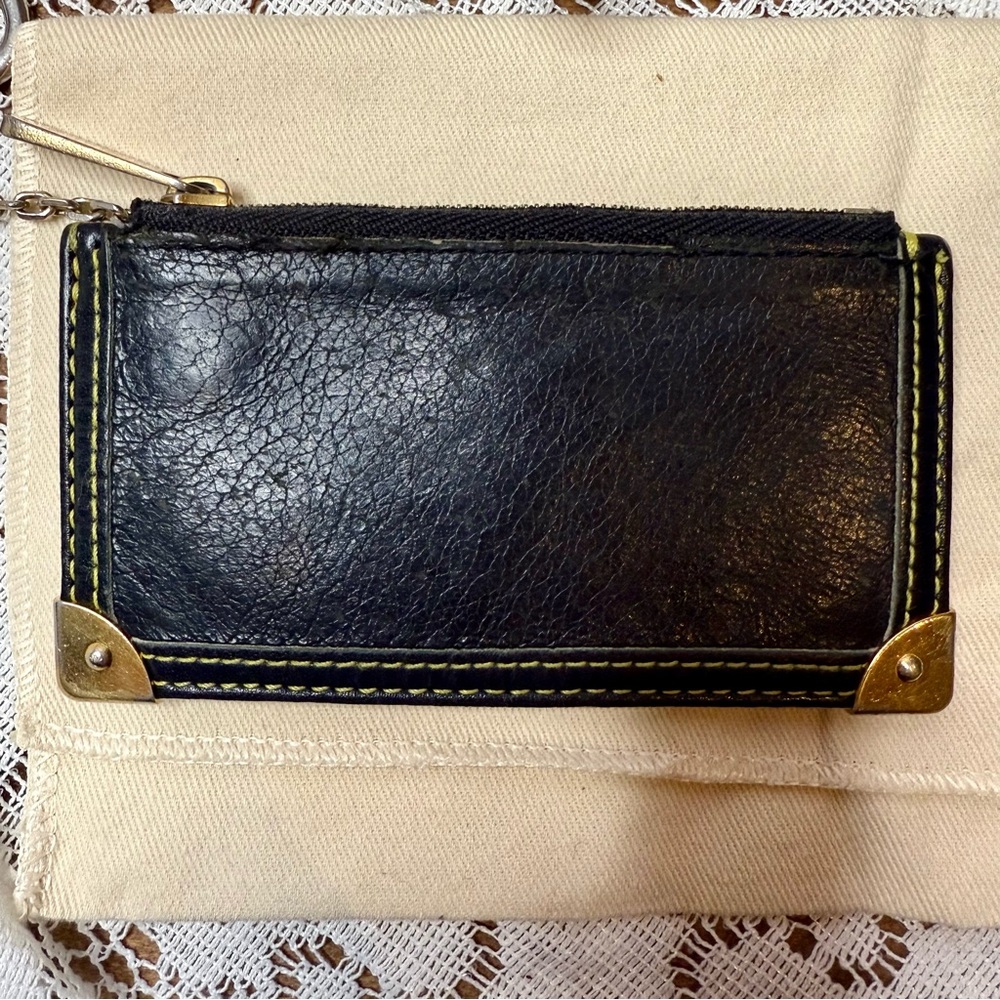 Louis Vuitton Black and Gold Coin Purse - Picture 7 of 9